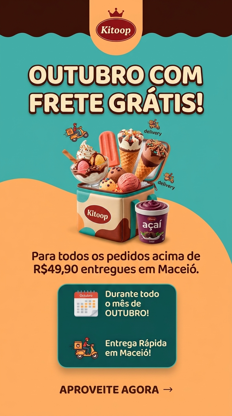 Promoção de picolés KiTooP